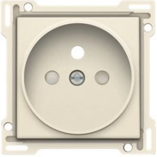 NIK100-66101 Afwerkset stopcontact inbouwdiepte 21mm Cream