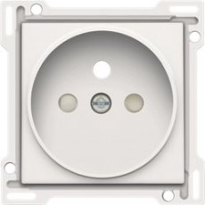 NIK101-66101 Afwerkset stopcontact inbouwdiepte 21mm White